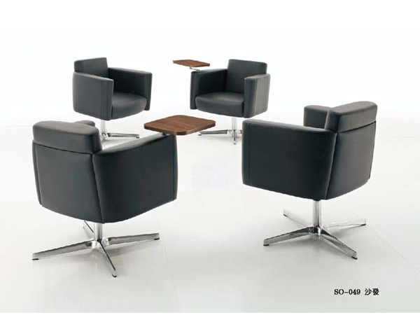 office waiting room leather sofa EKL-49